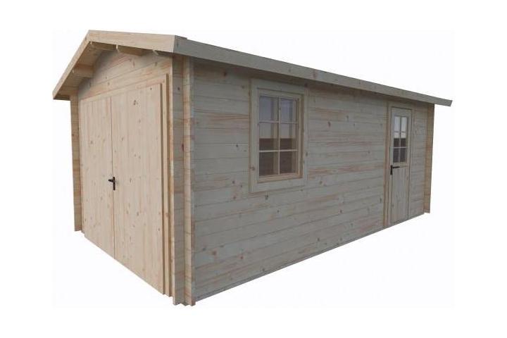 Garaż drewniany - PAWEŁ B 350x600cm 19m2