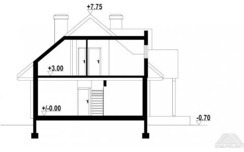 Dom mieszkalny - CHMIELOWO DW 1759x1060 135.43 m²
