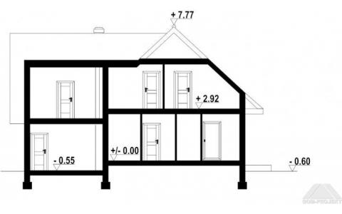 Dom mieszkalny - GŁADYSZÓW 36 DWS 1055x1240 107.11 m²